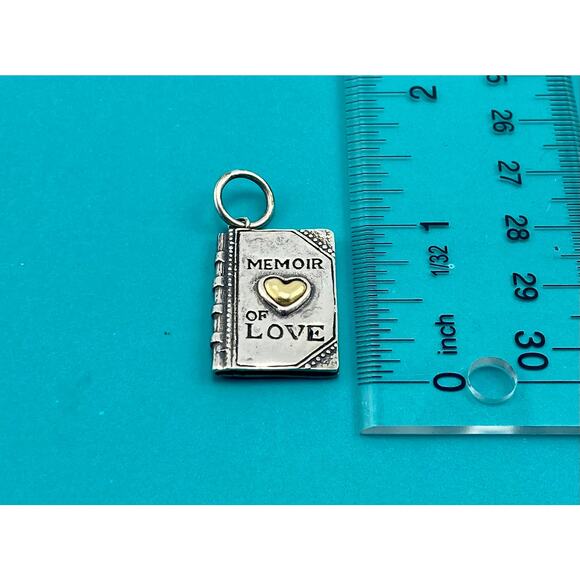 Waxing poetic Sterling silver memoir of love charm - Picture 1 of 3